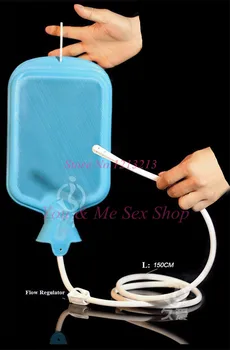 1200 мл голям порест клизма чанта вода, душ тип чревния пречистване на вагинална пране анален секс играчки за възрастни мъже и жени