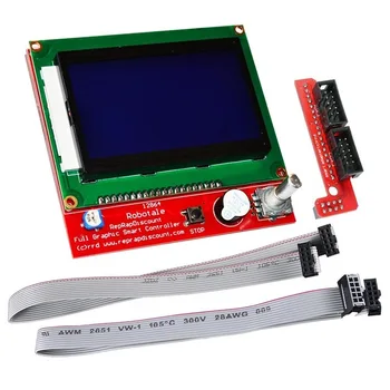 12864 LCD Full Графичен Дисплей Smart Controller за 3D принтера RepRap RAMPS 1.4