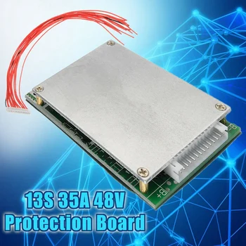 13S 35A 48V Li-Ion Lithium Батерия 18650 Защита Board With Cell Bms Пхб Защита Balance Integrated Circuits Board