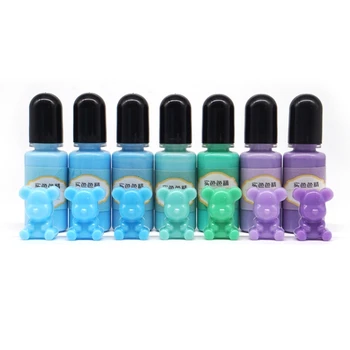 14 цветове Crystal епоксидни pigment UV-смола коса САМ бижута боя Художествени занаяти оцветяване сушене на цвят смесване на течности