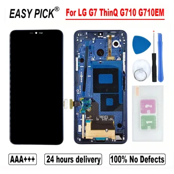 1440*3120 за G7 LG G710EM G710PM G710VMP G710TM G710N G710VM LCD сензорен дисплей дигитайзер възли за G7 LG ThinQ G710