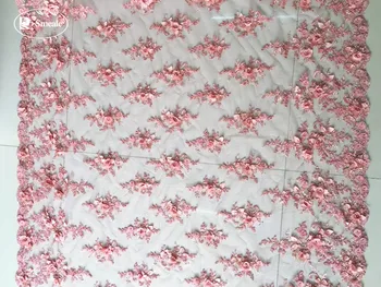 15 цвят на злато, лилаво, черно-бял червената сватбена рокля дантела тъкани 3D шифон на цветя на ноктите мъниста завързана кърпа Безплатна доставка RS35