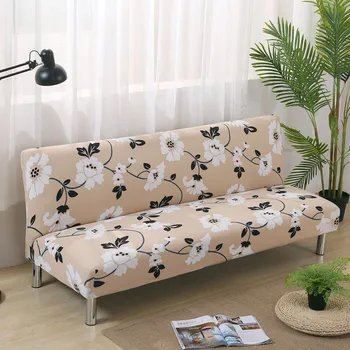 150-215 см почувстват разтегателен диван калъф, без подлакътник участък сгъваем диван печатни калъфи за украса на мебели пейка покривки за легло