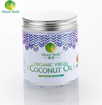 180ML VIRGIN Coconut Oil Extract Cold Pressed Natural Healthy Oil for Aromatherapy Hair&Skin Care /Makeup Remover/Body Massage