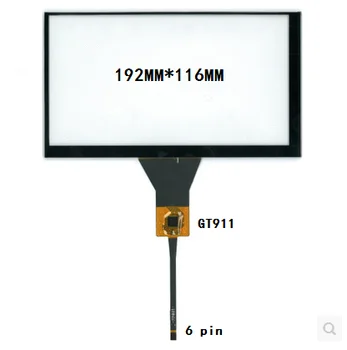 192*116 GT911 8-инчов кола DVD-навигатор капацитивен сензорен екран безплатна доставка