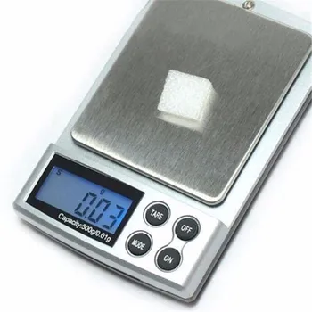 1pcs Mini Precision Digital Scales 500gx 0.01 g 1000g/2000g x 0.1 g Gold Silver Scale Jewelry Weight LCD Display електронни везни