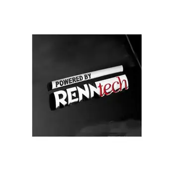 1PCXMetal Alloy POWERED BY RENNTECH Car Sticker Emblem Badge Embleme Emblema
