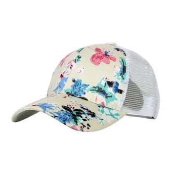1бр бейзболна шапка на цветя корейски принт цветя окото шапка унисекс открит ежедневни шапка козирка Пролет Лято Есен