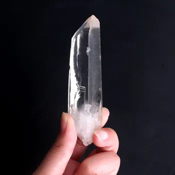 1бр натурален голям суров планински кристал, кварц грубо Лемурийское семе кварц точка пръчка камък груб минерален образец на лечебната рейки