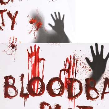 1бр Хелоуин кръв ръка на дявола стикер на стената на Хелоуин парти домашен бар украса за доставка Хелоуин етикети декор на аксесоари