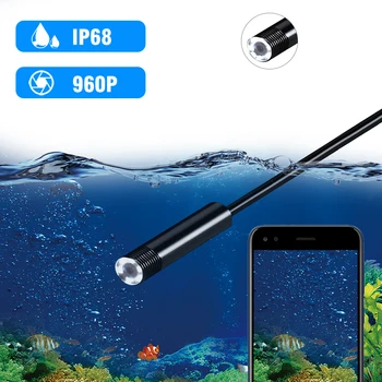2.0 MP полужесткая USB-ендоскопска камера водоустойчива IP67 канализационната камера с 8 светодиода за Android, MacBook и Windows PC (3 см-5 м)