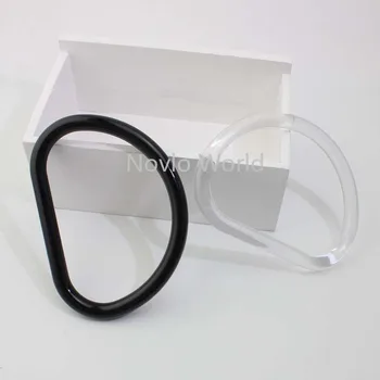 2-10-20 бр., 2 Размера и 2 цвят 10x7cm прозрачни черни пръстени, 9x8cm прозрачна дръжка D, дамски плетива чанта пластмасови химикалки