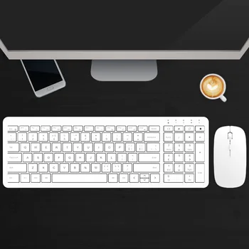 2.4 G безжична ультратонкая клавиатура тиха мишка, мултимедийна клавиатура детска мишката за Macbook Pro на компютър ергономична клавиатура мишка
