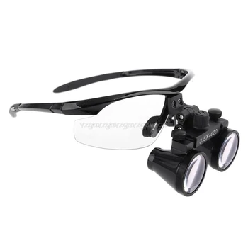2.5 X / 3.5 X Главата Носят Лупа Ultralight Бинокулярная Лупа Очила Зъболекар Лупи D13 19 Dropship