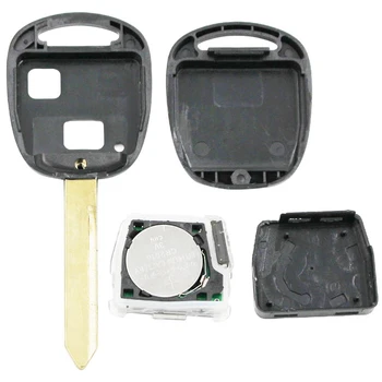 2 бутони на дистанционното на ключа Keyless Fob за Toyota RAV4 Corolla, Yaris 433MHZ с чип 4D67 вътре острие TOY47