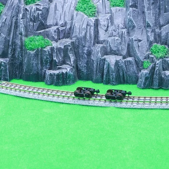 2 елемента 1:160/N Мащабна модел на жп пътя миниатюрни железопътни аксесоари за диорами Локомотив на влак сцена прави неща оформление комплект