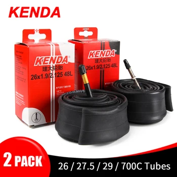 2 елемента Kenda велосипед вътрешна тръба за планинските пътища наем гуми бутилкаучук велосипедна тръба гуми 26/27.5/29/700c Presta Schrader клапан на тръбата