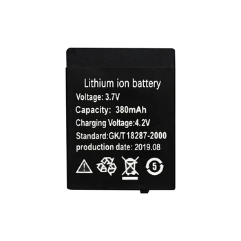 2 елемента LQ-S1 380mAh литиево-полимерна батерия Li-polymer Li Po акумулаторни батерии интелигентни часа DZ09 QW09 W8 A1 V8 X6