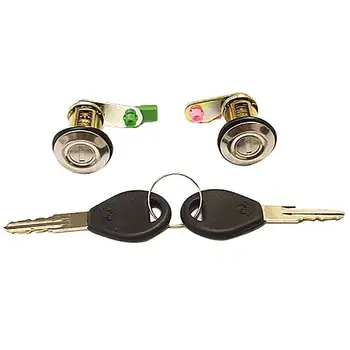 2 елемента замяна отпред ключалка на предната врата с 2 ключ за авточасти за Nissan Micra 93-03