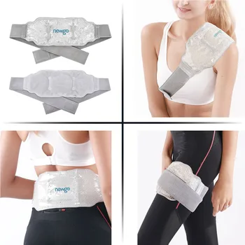 2 опаковки за многократна употреба пакет с лед за наранявания гел приключи топла студена терапия аналгезия с каишки назад раменете на кръста чанта-хладилник
