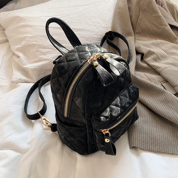 20 2021 Retro HASP back Pack чанти ПУ кожена раница женски училищни чанти за момичета луксозни малки раници