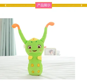 20-50см зелен сладък Бао Танг Танбао пълнени плюшен играчка кукла китайската телевизията известен герой детски подарък добро качество на червей