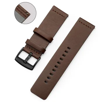 20 mm 22мм каишка от естествена кожа за часовници Samsung Galaxy watch 46мм Gear s3 гривна Galaxy Watch 3 каишка Quick release 18мм 24мм