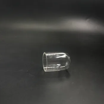 20 бр / лот 25x16 мм прозрачен открит diy прозрачна стъклена тръба бутилка с празен контейнер стъклен балон глобус висулка флакони, буркани декор