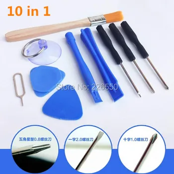 200set=2000pcs 10 in 1 Professional Opening Pry Disassembly Tools mobile phone Repair tool Kit комплект инструменти за iPhone 4 4G