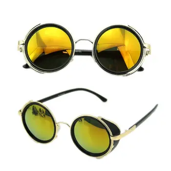 2017 Cyber зареден очила 50-те кръгли очила класически слънчеви очила в стил steampunk ретро стил Blinder MAR18_15