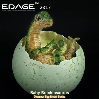 2018 CE Authentication EDAGE Baby Брахиозавър Jurassic Model Dragon Of Динозавър Egg Hatching Ancient Adult Collection
