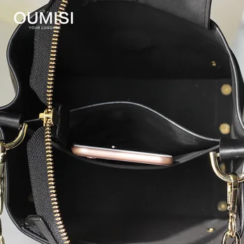 2018 естествена кожа чанта за рамо чанта пратеник стилен patchhwork дамска чанта на дизайнер 9012