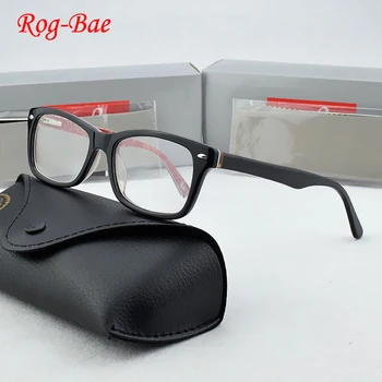 2019 RogBae Марка Слънчеви Очила Рамка Жените Стари Оптични Очила Рамка Мъжки Слънчеви Очила Дизайн Ацетат Рамка На Компютърни Очила 5228