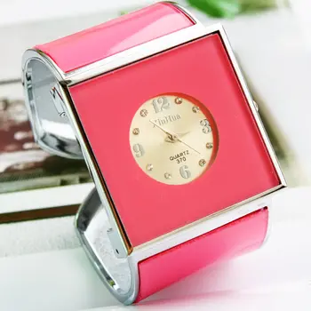 2019 Top Fashion Brand Xinhua дамски ежедневни квадратен циферблат кварцов часовник гривна подарък часовници за дами Стоманена гривна Relogios Feminino