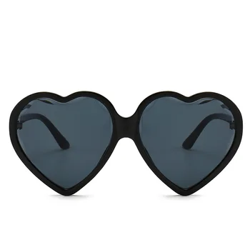 2019 високо качество на мода форма на сърце слънчеви очила за Жени на марката дизайнерски тенденции извънгабаритни рамка секси сладък слънчеви очила с UV400