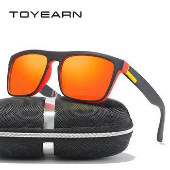 2019 класически дизайн на мъжки квадратни поляризирани очила на Мъже, Жени реколта спортни шофиране покритие огледало слънчеви очила за мъже UV400