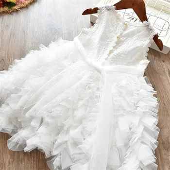 2019 лятото Baby Kids Girl Dress дете Принцеса партия пакетче рокля за момичета дрехи рожден ден сватбена рокля момичета рокли 3 8Y