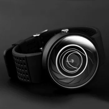 2019 мъжки подарък Enmex творчески промишлен дизайн на обектива и prism ръчен часовник дигитален дизайн светлината спортна мода кварцов часовник