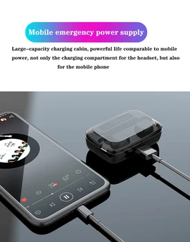 2019 Нови безжични слушалки слушалки M11 TWS Bluetooth 5.0 HiFi Слушалки IPX7 водоустойчив слушалки за телефон Xiaomi