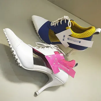 2019 Пролет помпи жените най-високо качество, с остър нос Дамски обувки на висок ток 8 см студент обувки жените нов съвет на обувки chaussures femme
