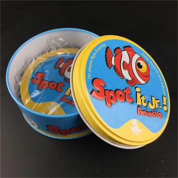 2020 Brand New Board Преводачи Game for Camping Dobble Game Kids Spot It Go Hip Sports Card Game with Metal Tin Box (7 версии)