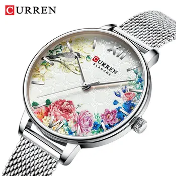 2020 Curren Ladies кварцови часовници за жени мода ежедневна рокля-тънки часовници ретро елегантен и изтънчен романтичен стил часовници