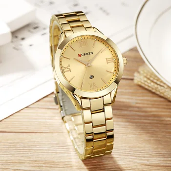 2020 CURREN спортни часовници дамски часовници мода ежедневни дамски 9007 стомана, дамски гривни часовници дамски часовници подарък дропшиппинг
