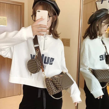 2020 Fashion Afdrukken Vrouwelijke Crossbody Schoudertas Luxe Designer Пу Leather Tote Портфейл Koreaanse Son-Mother Bag Vrouwen