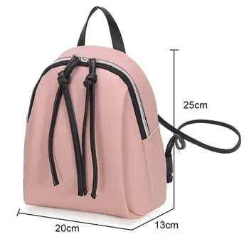 2020 New Lady Small Backpack Дамска Кожена Чанта Многофункционален Мини Раници Женски Училище Раница, Чанта За Тийнейджъри Grils