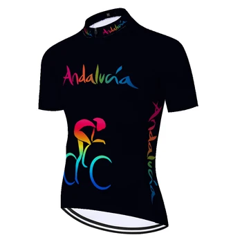 2020 TEAM ANDALUCIA колоездене Фланелка с къс ръкав за мъже Испания camisa ciclismo лято дишаща бързосъхнеща pro мотор риза