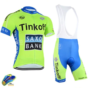 2020 велосипедна облекло Pro Team Tinkoff Saxo Bank мъжка велосипедна облекло МТБ Колоездене лигавник шорти под наем Джърси комплект Ropa Ciclismo Hombre