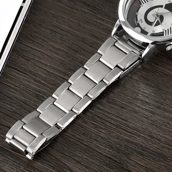 2020 г. New Luxury Brand Fashion and Casual Music Note Notation Watch ръчен часовник от неръждаема стомана за мъже и жени, сребърни часовници