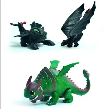 2020 г. Как да си дресираш дракон 3 фигурки нощен фурия Беззубик фигурки PVC Дракон играчки за деца модел коледни подаръци
