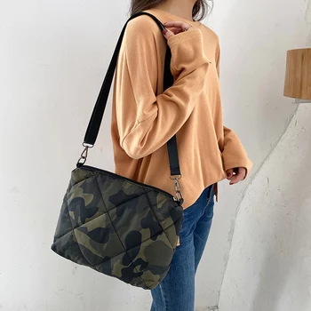 2020 дамска чанта корея, нова дамска чанта мода Messenger чанта ежедневни найлон леопард камуфлаж Оксфорд fabric чанта за жени